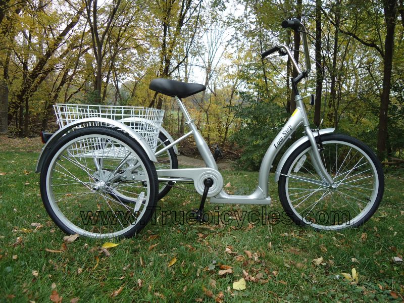 14/16/20'' 3 Wheel Bicycle Low Step Tricycle Adustabel Seat Basket For Kid/Adult 