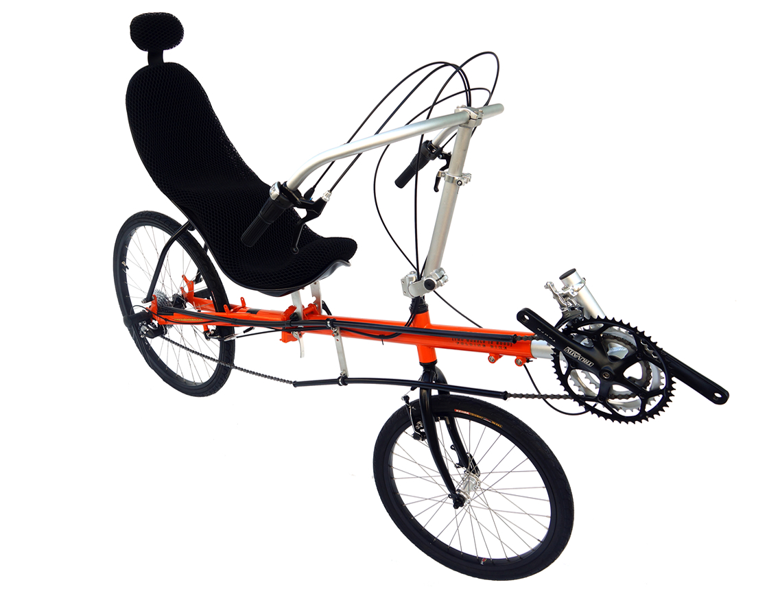 Trident T.W.I.G: Folding 26/20 Recumbent Bike with Adjustable Seat