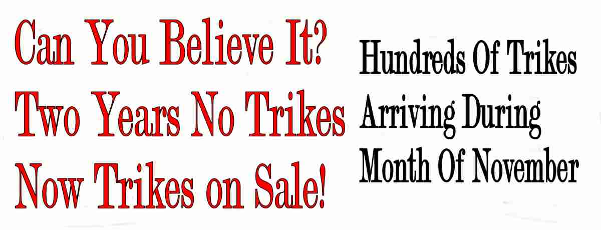Trikes on Sale