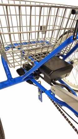 Fold and Go Three Speed Electric Deluxe Folding Trike - TBFGTSBLDLX