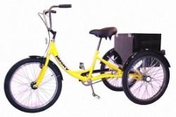 Husky T-124C Industrial Trike With Cabinet and 500 Lbs Capacity