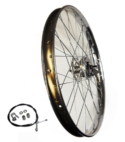 Husky T-326 Front Wheel With Drum Brake 26x2.125 Drum Brake Front Wheel, 26 x 2.125, wheel, front, steel, heacy duty, heavy duty front wheel, 