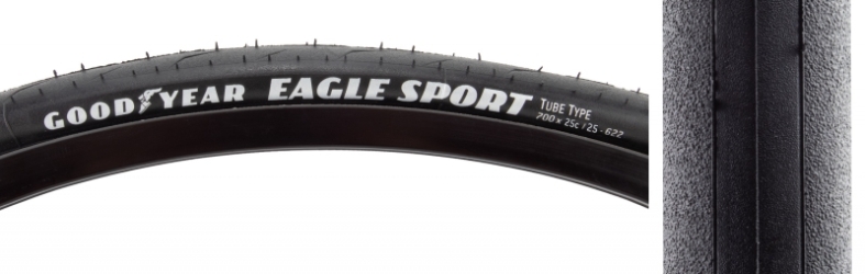 TIRE GOODYEAR EAGLE SPORT 700x25 BK FOLD DPC 