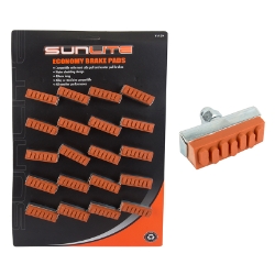 BRAKE SHOES SUNLT ROAD RETRO-RED CDof10pr 
