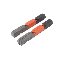 BRAKE SHOES K/S V-BRAKE TRIPLE COMPOUND BK/RD/GY PADS ONLY PR 