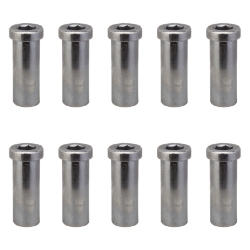 BRAKE PART NUT FRT 20mm F/CARBON FORK ALLEN HEAD BGof10 