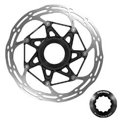BRAKE PART SRAM DISC ROTOR 140 C-LINE CL 2-PIECE ROUNDED w/LOCK RING SL/BK 