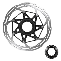 BRAKE PART SRAM DISC ROTOR 180 C-LINE CL 2-PIECE ROUNDED w/LOCK RING SL/BK 