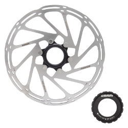 BRAKE PART SRAM DISC ROTOR 200 C-LINE CL ROUNDED w/LOCK RING SL/BK 