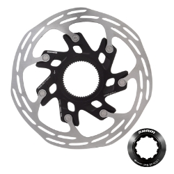 BRAKE PART SRAM DISC ROTOR 140 PACELINE-X CL ROUNDED w/LOCK RING BK/SL (P) 