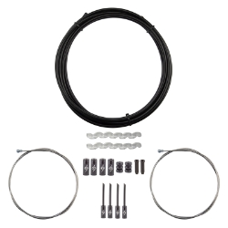 CABLE BRAKE OR8 KIT SLICK COMPRESSIONLESS F+R RD BK 