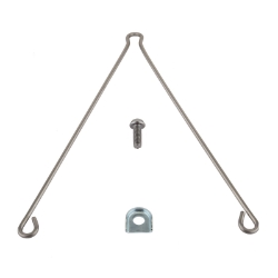 REC REP CHAIN TUBE BRACKET SPRING DBL w/HDWR 