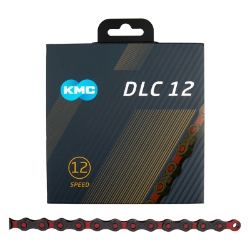 CHAIN KMC DLC 12 RD/BK 126L 