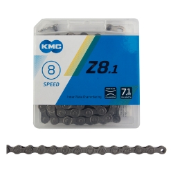 CHAIN KMC Z8.1 INDEX 8s GY/GY 116L 