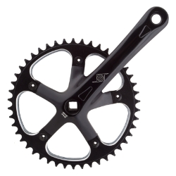 CRANKSET OR8 P/P TRACK 170x46 1/8 SQ BK/BK 
