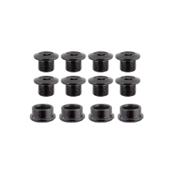 CHAINRING BOLT SET OR8 THRUSTER BOOST/FAT DOUBLE STL BK 
