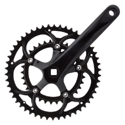 CRANKSET SUNLT RD 172x50/34 SQ BLK 