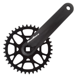CRANKSET SUNRACE FCM408 175x38 SQ BK 