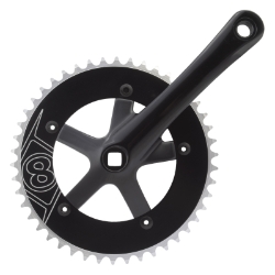 CRANKSET OR8 SS 165x46 130BCD 1/8 SQ BK 