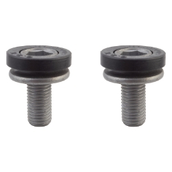 BB AXLE BOLT SUNLT RUST-SHIELD M8x16mm BK/GY PAIR 