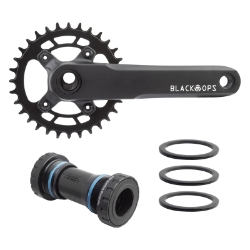 CRANKSET BK-OPS MTB-II 175x32 10/11/12s 76BCD w/24mm BB BK 