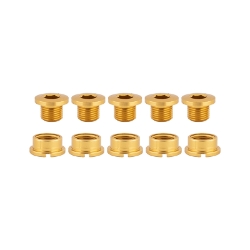 CHAINRING BOLT SET OR8 SINGLE ALY GLD 