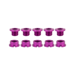 CHAINRING BOLT SET OR8 SINGLE ALY PUR 
