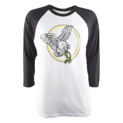 CLOTHING T-SHIRT AN SERPENT 3/4-SLVE BK/WH XL 