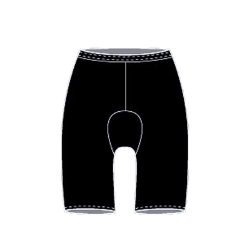 CLOTHING SHORTS ADMO PAD SKINS WOM BK SM 