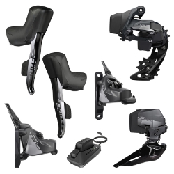 GROUP KIT SRAM ETAP 2X FORCE AXS HRDSHIFTER/HYD FLAT DISC BRAKE/RD 33T MAX & BAT/FD &BAT 160 ROTORS 6B  & BAT/CHARGER & CORD 