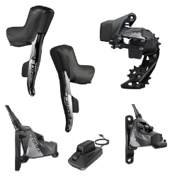 GROUP KIT SRAM ETAP 1X FORCE AXS HRDSHIFTER/HYD FLAT DISC BRAKE/RD33t MAX 160 ROTORS 6b & BAT/CHARGER & CORD 