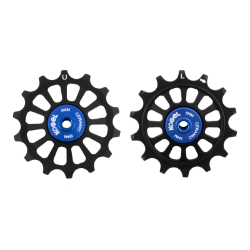 DER PART KOGEL PULLEY ALLOY 14T/14T OS HYBRID CERAMIC FOR SRAM EAGLE NW PR BK/BU (K) 