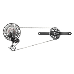 GROUP KIT SRAM XX EAGLE T-TYPE POWERMETER AXS RD/TRIGGER-SHIFTER/CRANK DUB PM-SPINDLE 12s-165x32DM/CHAIN/CASS 10-52 BK 