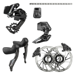 GROUP KIT SRAM FORCE ETAP AXS 2X E1 HRD SHIFTER/HYD ED FM FD/CHAIN 114L/RD 36T MAX & BAT/FD & 160 CL ROTORS & BAT/USB-C CHARGER & CORD (Q) 