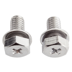 FENDER SUN REP BOLT SET/2 M6 X 12MM CP 