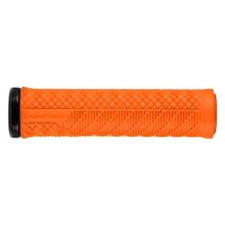 GRIPS LIZARD LOCK-ON SGL CHARGER EVO OR/BKclmp 