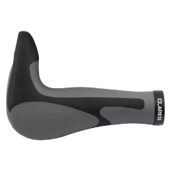 GRIPS CLK LOCKON ERGO 205 w/BAR-ENDS BK/GY 