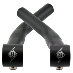 HB END OR8 BAR ENDS C-LITE LONG ALY BK 