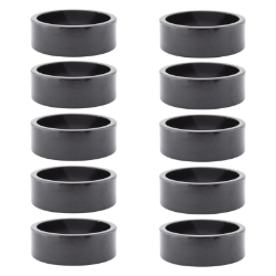 HEAD PART OR8 SPACER ALY 10mmx1in BK BGof10 