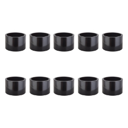 HEAD PART OR8 SPACER ALY 20mmx1in BK BGof10 