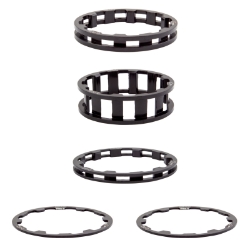 HEAD PART BOX ZERO SPACER KIT 1-1/8 5pcBK 