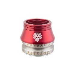 HEADSET ODY INT MX 1-1/8  w/CONICAL SPACER RED 