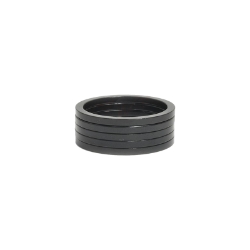HEAD PART WMFG SPACER ALY 2.5mmx1-1/8 BK BGof5 
