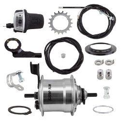 HUB RR S/A 5sp RXRD5 DRUM 36 SL w/TRIM KIT/TWIST-SHIFTER TSC50/CABLE 1700mm 18T 135/185mm ROTARY 