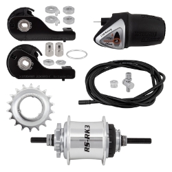 HUB RR S/A 3sp RSRK3 32 6B SL w/TRIM KIT/TWIST-SHIFTER TSC30 135/185mm ROTARY 