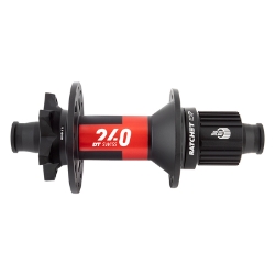 HUB RR DT 240 MTB 28x148x12mmTA MICROSPLINE RATCHET EXP 6B BK (L) 
