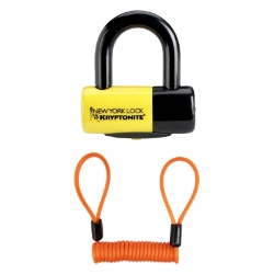 LOCK KRY U NY LIBERTY DISC 2.2x2.3 w/REMINDER CABLE & POUCH YL 