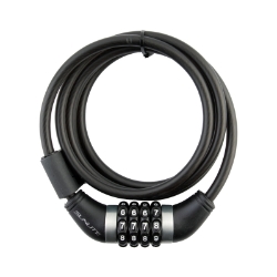 LOCK SUNLT CBL 8mmx6f COM w/BKT COIL BK 