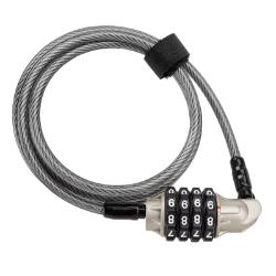 LOCK SUNLT PWR SHIELD CBL 6mmx4f COM COIL BK 
