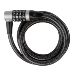 LOCK SUNLT PWR SHIELD CBL 10mmx6f COM COIL BK 